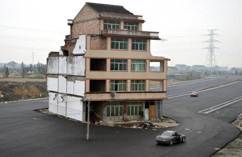 house in street