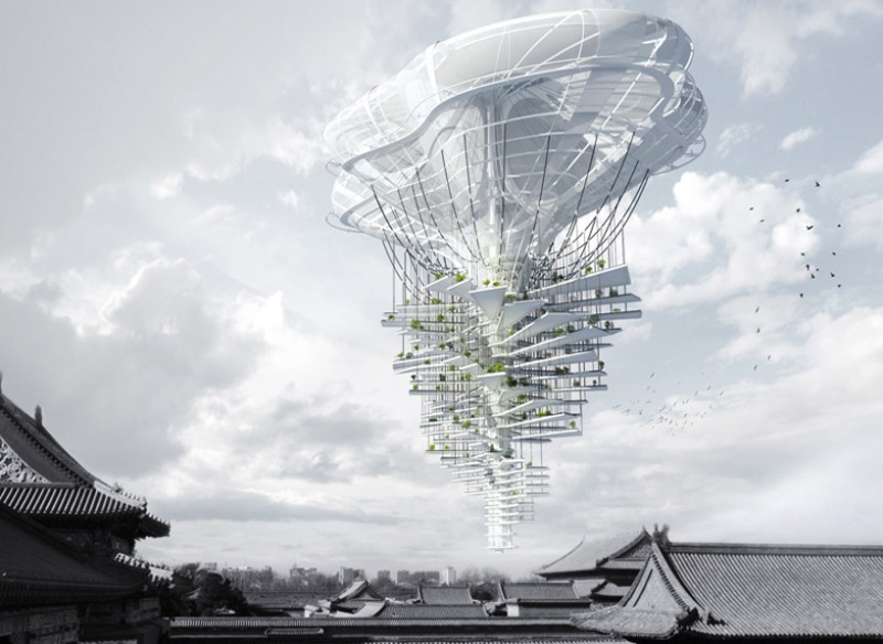 ting xu, yiming che light park floating skyscraper