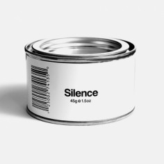 Christian Minnetian  White can with 45 g silence