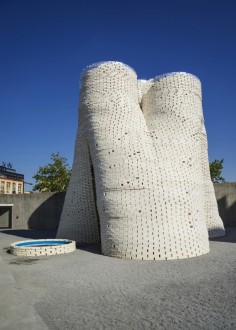 David Benjamin Hy-Fi  Mushroom Brick Tower